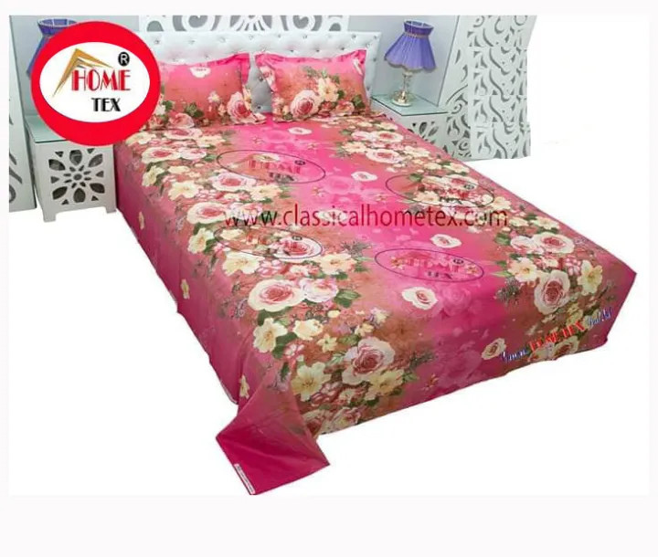 Home%20Style%20%20King%20Size%20Cotton%20Bed%20Sheet%20-%20Image%202