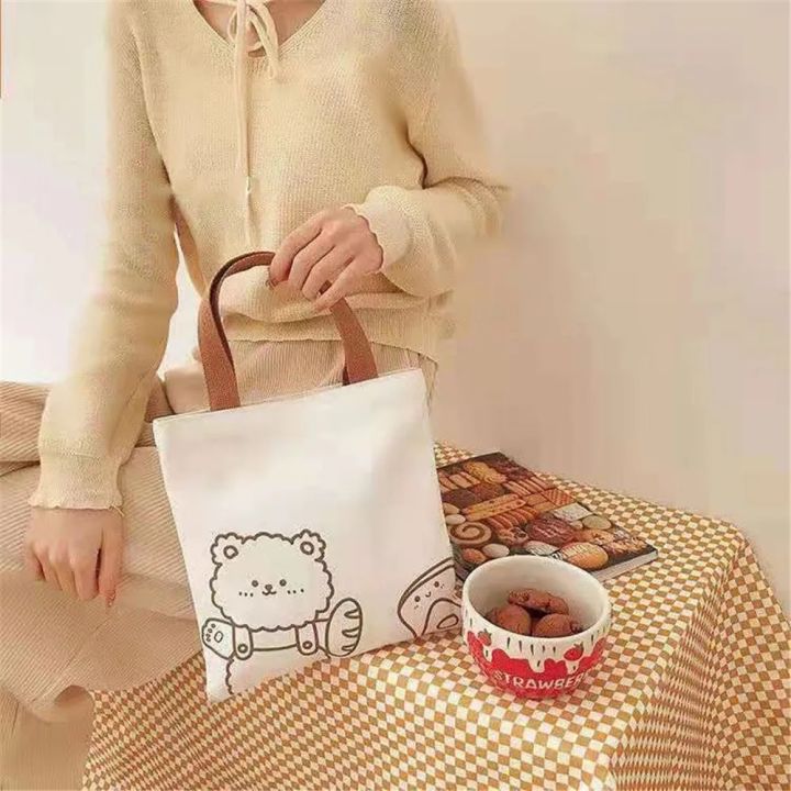 Women%20Little%20Canvas%20Handbag%20Cute%20Bear%20Simple%20Tote%20Cotton%20Cloth%20Bags%20Shopping%20Bag%20Lovely%20Grocery%20Totes%20Shoulder%20Bags%20For%20Girls%20-%20Image%202