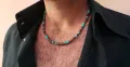 Men's African necklace, Men african Beaded jewelry, Surfer necklace Gifts for men, Wooden Beach Necklace. 