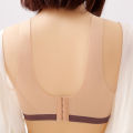 Breastfeeding bra, one piece, without steel ring, thin front buckle, adjustable feeding, gathering, breathable sleep bra for women. 