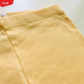 Toddler Girls Cotton Ribbed Lettuce Cuff Full Length Leggings From Levin. 