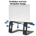 BBOOM【In stock】 Universal Laptop Stand Ergonomic Aluminum Computer Mount Non-slip Metal Cooling Laptop Desk Riser Bracket Notebook Stand Fast delivery from stock. 