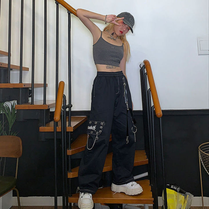 Punk%20Black%20Cargo%20Pants%20Women%20Gothic%20Chain%20White%20Wide%20Leg%20Trousers%20Female%20Hippie%20Street%20Style%20Emo%20Mall%20Goth%20-%20Image%206