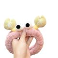 Korean version of the big-eyed crab tong headband, Internet celebrity face wash headband, headband, female funny and cute headband with tongs.