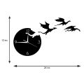 Creative Acrylic Wall Clock Flying Dragon Mute DIY Wall Sticker Wall Clock Children's Room Decoration Mirror Wall Clock(null).