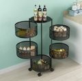 360 Degree 3/4/5 Layer  Kitchen Rotating Shelf (Vegetable Basket). 