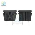 【YIYANGMAOYI111】5pcs AC 15A 125V 2 Pin US Plug Panel Mount US Outlet Power Socket Black.