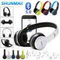 P47 Wireless Headset Over Ear Headphones Noise Cancelling Bluetooth-Compatible 5.0 Sports Game Headset Built-in Mic Mp3 Player. 