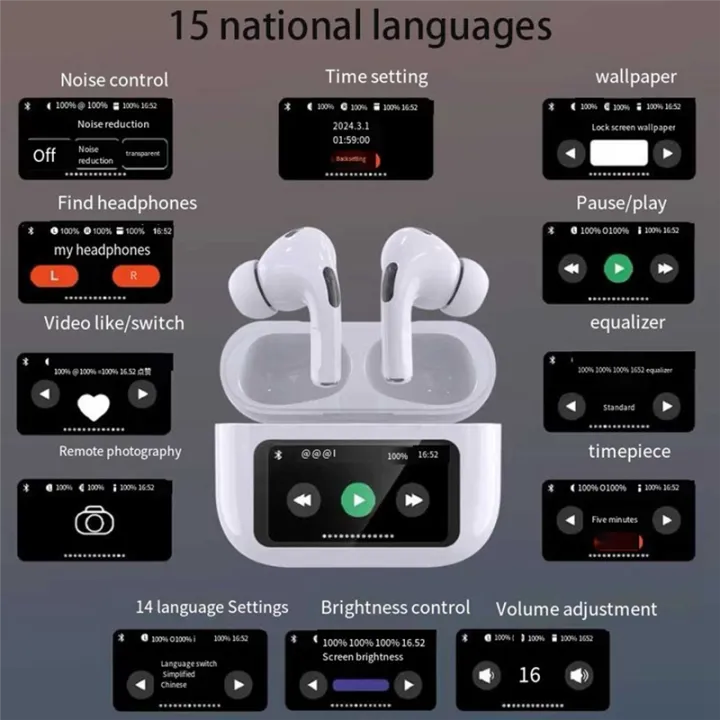 New%20A8Pro%20Bluetooth%205.4%20Wireless%20Earphones%20LCD%20Color%20Screen%20ANC+ENC%20Active%20Noise%20Cancelling%20TWS%2015%20National%20Languages%20A%20-%20Image%209