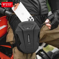 MOTOWOLF Motorcycle Leg Side Bag for Men - EVA Hard Shell Tactical Waist Pack | Waterproof Oxford Fabric Drop Leg Fanny Pack | Adjustable Thigh Strap (33x27x12 cm) for Cycling, Riding & Outdoor Sports. 