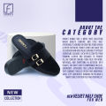 Velvet Half Shoe For Men Black -Loffer.