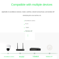 1 Piece 4 Port Gigabit POE Extender 100/1000M Network Switch Extender Black IEEE802.3Af/At Plug&Play for PoE Switch NVR IP Camera AP. 