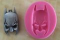 【Cathery Baby Store】Superman/Spider Man/Batman 3D Silicone Mold,Fondant Cake Mold,Face Fondant Molds for Cake Tools FM961.