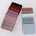Premium Chiffon Garget Hijab For Woman Orna, Scarf 1 pcs Pack - jori silk Hijab Collection - Hijab Collection - Hijab - Niqab. 