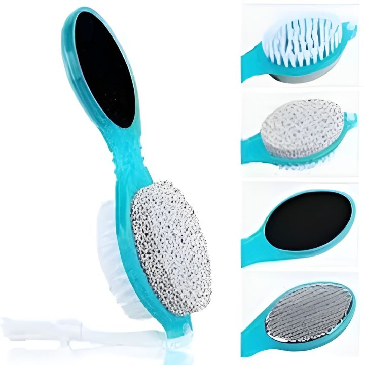 2 Side 4 Step Multi Use Foot Care Brush Pedicure Paddle Foot Cleaner/ Foot Cleanser -1pcs