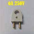 HOLE With Electrical Power Plug AC 250V 6A 2 Pin European Standard EU Male Plug Power Adapters Power Connector Cable Cord Male Plug Socket Plug Adapters Detachable Plug.