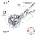 Newest 925 Sterling Silver AAA Zircon Angel Tears Water Drop Pendant Necklace Rhinestone CZ Women Wedding Necklaces Jewelry Gift. 
