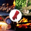 14"Leather Forge Welding Gloves Heat Resistant Wear Resistant.