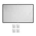 Projector Screen 16 : 9 High Density HD Projector Screen Portable Easy Installation Projector Screen for Home Theater Outdoors Camping 60 Inch. 