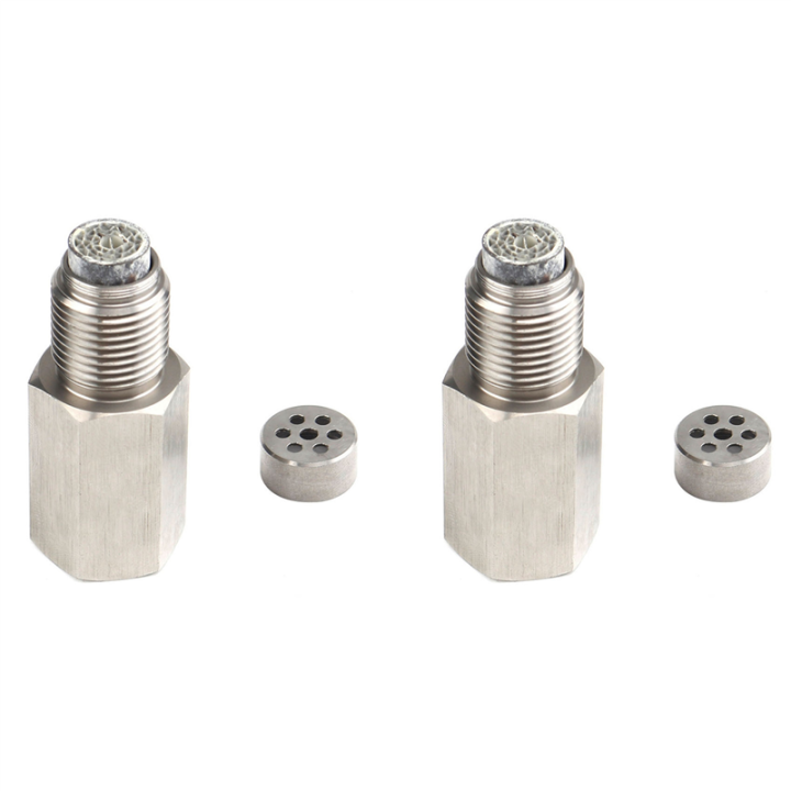 2X M18X1.5 O2 Oxygen Sensor Adapter with Filter Elements for Decat Hydrogen O2 Extender Spacer Fix Check Engine