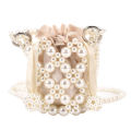 Luxury Mini Pearl Bag Women’s Handmade Bead Bag Purses Fashion Banquet Party Shoulder Bags Ladies Elegant Clutch Purse Mini Bags.