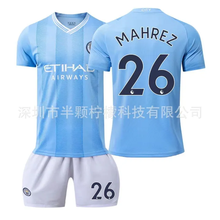 23-24%20ew%20anchester%20City%20ome%20Football%20Suit%20suit%20o.9%20a%20o.17%20e%20raone%20Adult%20Children%20Short%20Se%20-%20Image%204