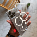 Anti-Yellow Transparent Magnetic Wireless Charging Case Ultrafine Original For iPhone 17 Pro Max, 16 Pro Max, 15 Pro Max, 14 Pro Max, 13 Pro Max, 12 Pro Max, 11 Pro Max, MagSafe case cover.