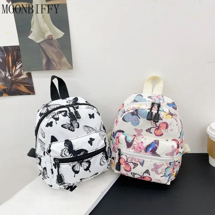 Mini Women Backpacks Trend 2024 Nylon Female Bag Animal Printing Small Feminina Backpack School Bags for Teen Girls Knapsack