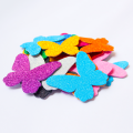 10 pieces Glitter Foam butterflies with glue - Ideal for wall decoration and Crafts Projects - glitter paper butterflies. 