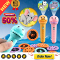 Projector Toy Kids Flashlight Torch Sleeping Story for Early Education. 