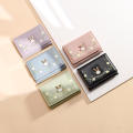 Multi-Slot Cute Bunny Wallet Functional Three Fold Lady Wallet Cartoon Rabbit Card Bag Cartoon Three Fold Wallet for Student Accessory Money Clip Casual Use Gift Item Daily Carry. 