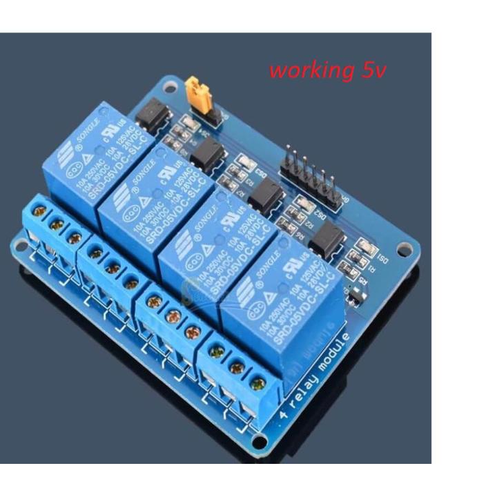 Arduino 4 channel relay module 4-channel relay control board with ...