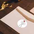 2rolls Match Man Stickers Cartoon Cute Creative Label Round Stickers Children's Journal Diary Sealing Stickers Gift Sticker.