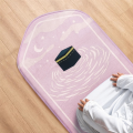 Prayer Rug Prayer Mat for Ramadan Portable Soft Meditation mat Pink. 