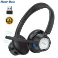 New Bee BH58 Wireless Headphones V5.0 Bluetooth Headset 25 Hrs Playtime with Mic Foldable Lightweight Earphone for Phones Laptop. 