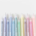 12 PCS Colored gel pens set Kawaii blue 0.5 mm ballpoint pen for journal Cute School supplies Korean stationery.