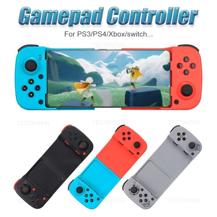 IOS/PS4/PSwitch PUBG joystick is suitable for retractable game controller mobile phone Android D3 game retractable wireless blue game controller is suitable for Android and can be S3/PC
