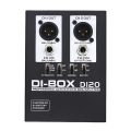 Professional DIRECT BOX Low Noise Guitar Bass DI 2 Channel Audio Converter Multi-Purpose Mixer Audio.