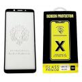 Oppo F7 5D Temped Glass Screen Protector-Black and Transparent. 