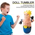 Inflatable Indoor Punching Boxing Hit Bag Kids Tumbler. 