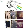 Hand Pressure Pliers Set Fastener Kit Handmade Snaps Installation Hand Tools Accessories Fastener Pliers Set for Prong Snap Buttons Beginner.