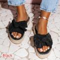 Women's Sandals Summer Solid Women Shoes Bow Sandal Slipper Indoor Outdoor Flip-flops Beach Shoes Female Slippers Plus Size. 
