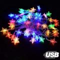 Star Fairy Decorative Lights - 28pcs - 13ft / Room Decoration Light/ Star Fairy Lights / Rice Lights/ Party Lights/ Christmas Light/ Weeding Party Lights/ Star Multicolored Decorative Fairy Lights - Room Decoration Light - Room Decoration Light. 