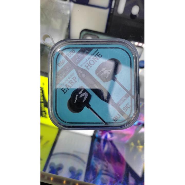Remax RM-550 Earphone Wired Headset Noise Cancelling Fashion In-Ear ...