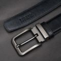 Zays Full-Grain Leather Belt For Men – Anti-Crack, Hand-Stitched, Cut-to-Fit with Luxury Box. 