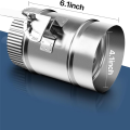 4Inch HVAC Duct Manual Volume Damper with Sleeve Galvanized Adjustable Air Flow Duct HVACAir Balance for HVAC,Range Hood. 