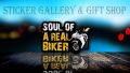 Bike Sticker | Soul Of A Real Biker | ( Waterproof & Premium quality)/ Sticker Gallery & Gift Shop.