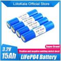 Liitokala 3.2V 15AH lithium iron phosphate battery aluminum shell battery. 