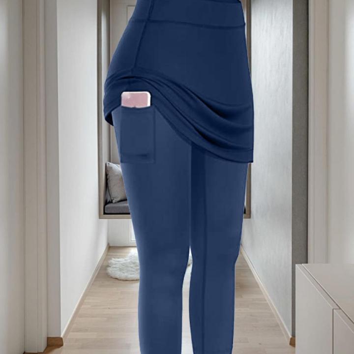 2-piece%20Workout%20Leggings%20Yoga%20Leggings%20Women%20Skirt%20Pants%20Workout%20Leggings%20Fashion%20Casual%20Running%20Fitness%20Pants%20Skirt%20-%20Image%205