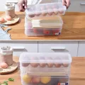 Kobwa Plastic Storage Bins, Refrigerator Storage Box,Food Storage Containers With Lid For Kitchen Fridge Cabinet Freezer Desk Organizer. 
